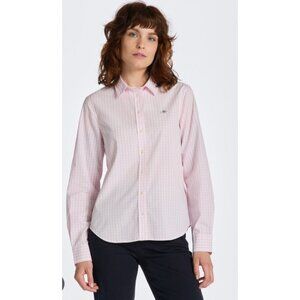Vineyard Vines Womens Pink Gingham Button Down Shirt Size 12 Long Sleeve Classic